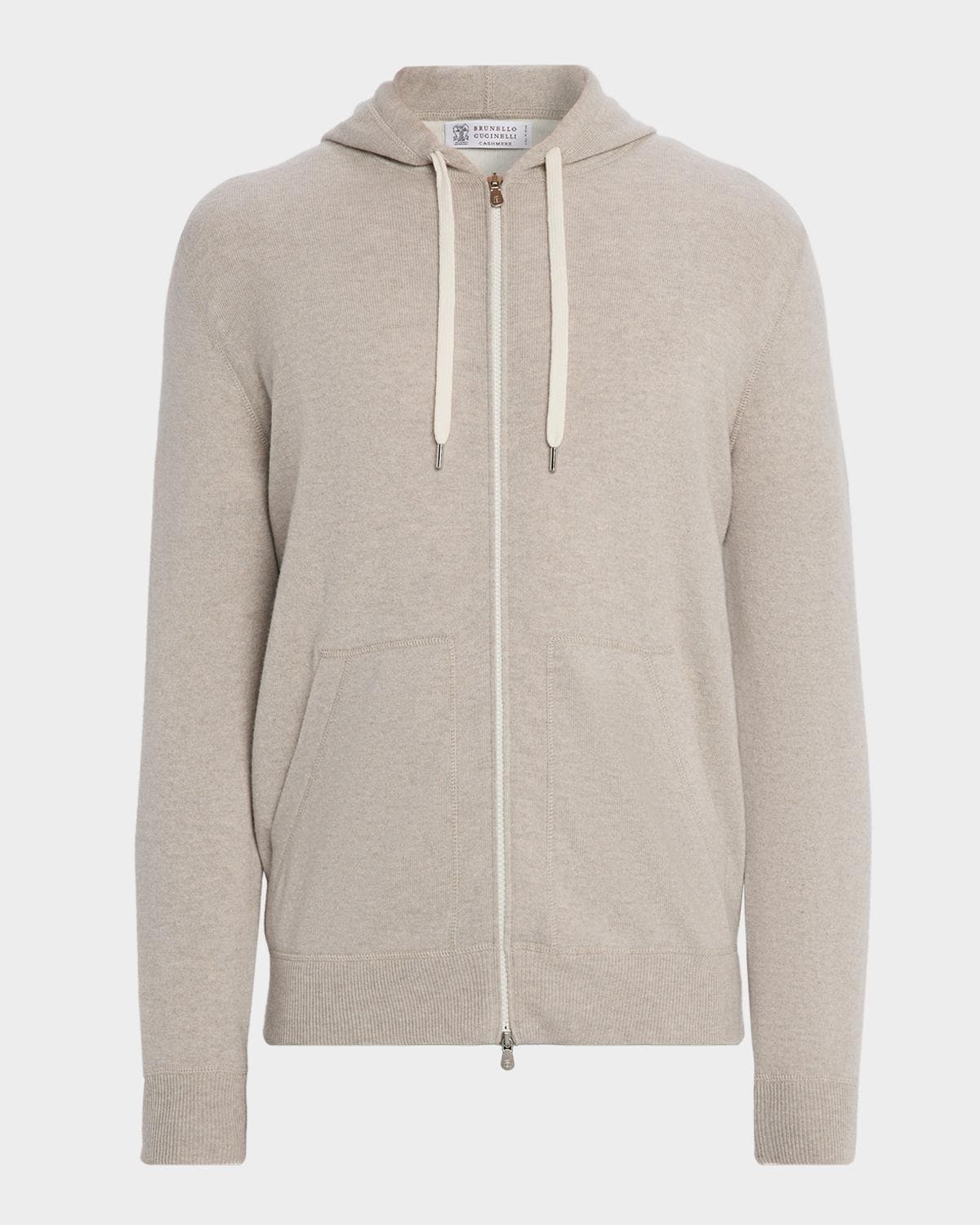 Brunello Cucinelli Men's Cashmere Full-Zip Hoodie