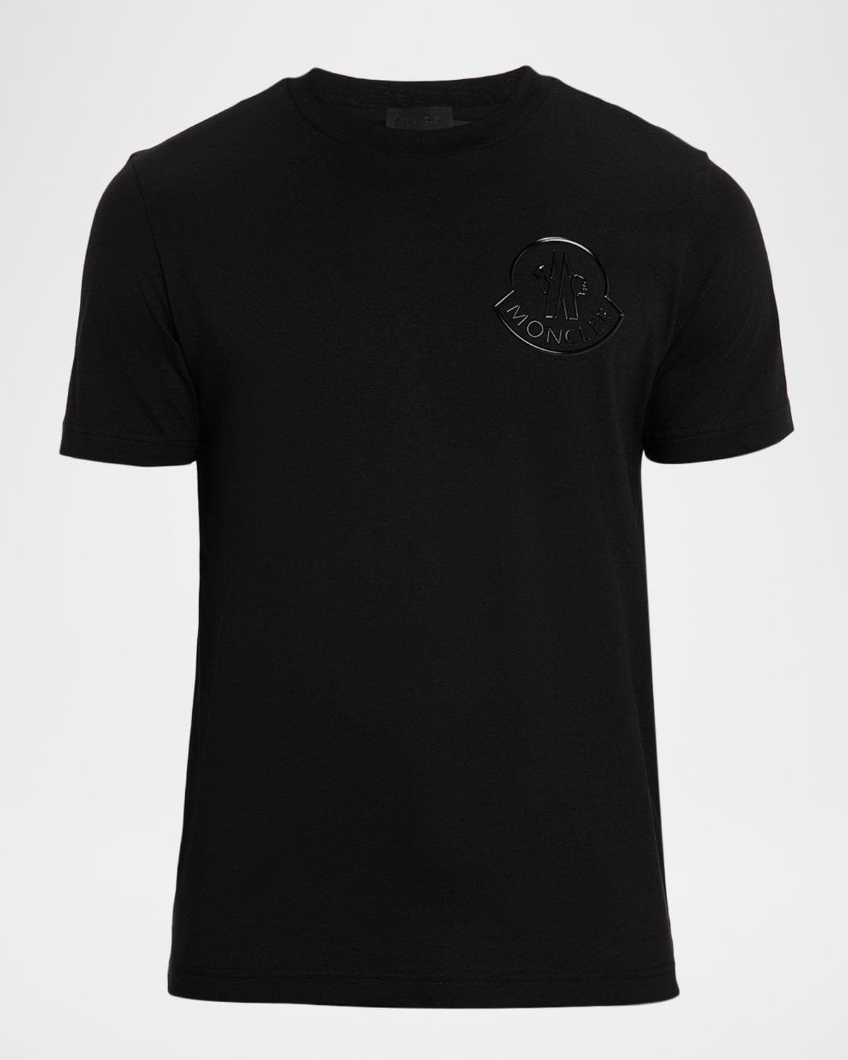 Moncler Men's Glossy Logo Crewneck T-Shirt