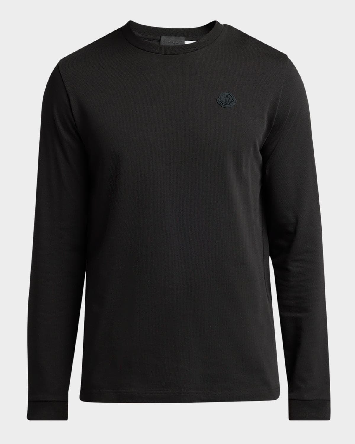 Moncler Men's Cotton Graffiti Logo Long-Sleeve T-Shirt