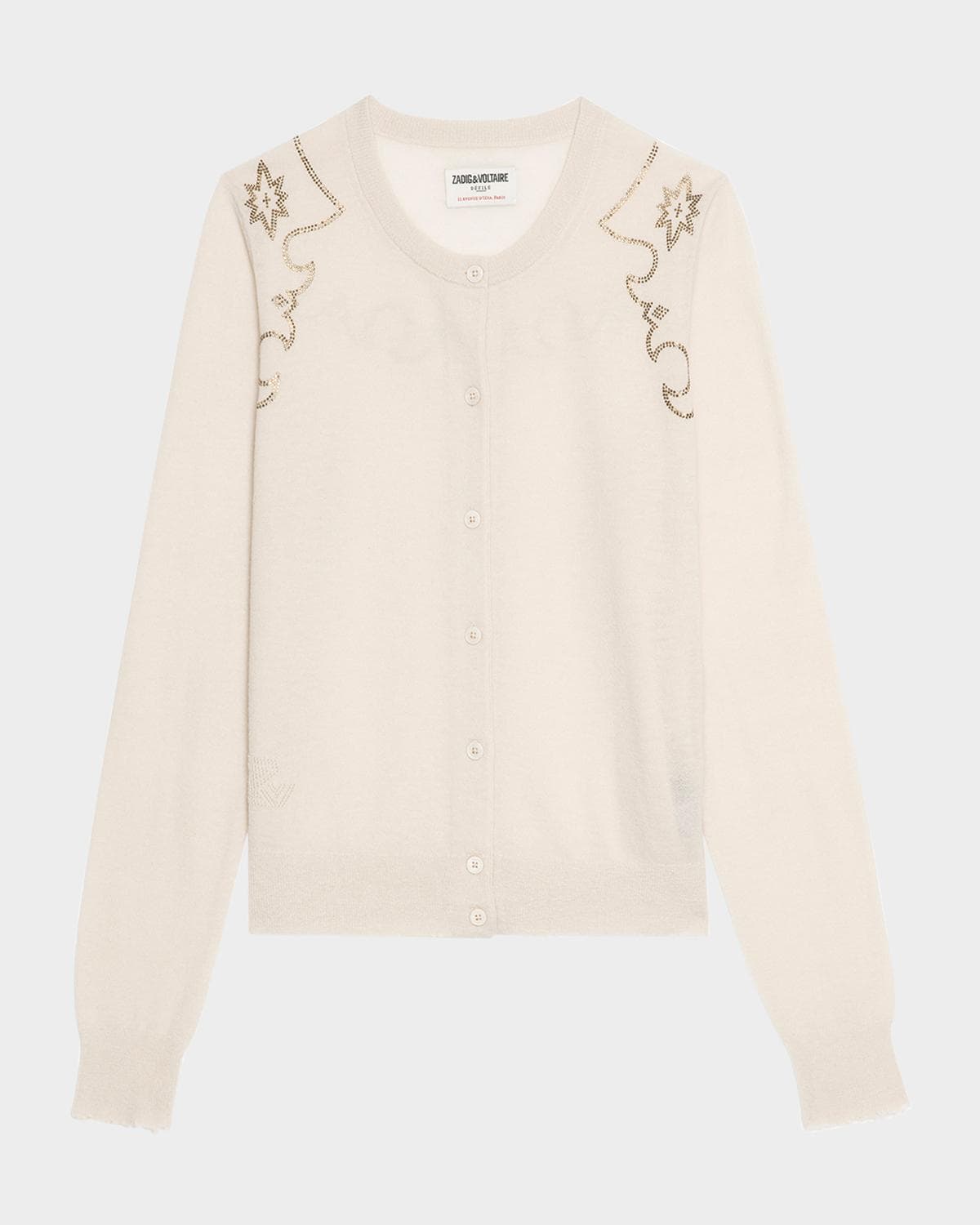 Zadig & Voltaire Missya Western Strass Cashmere Cardigan