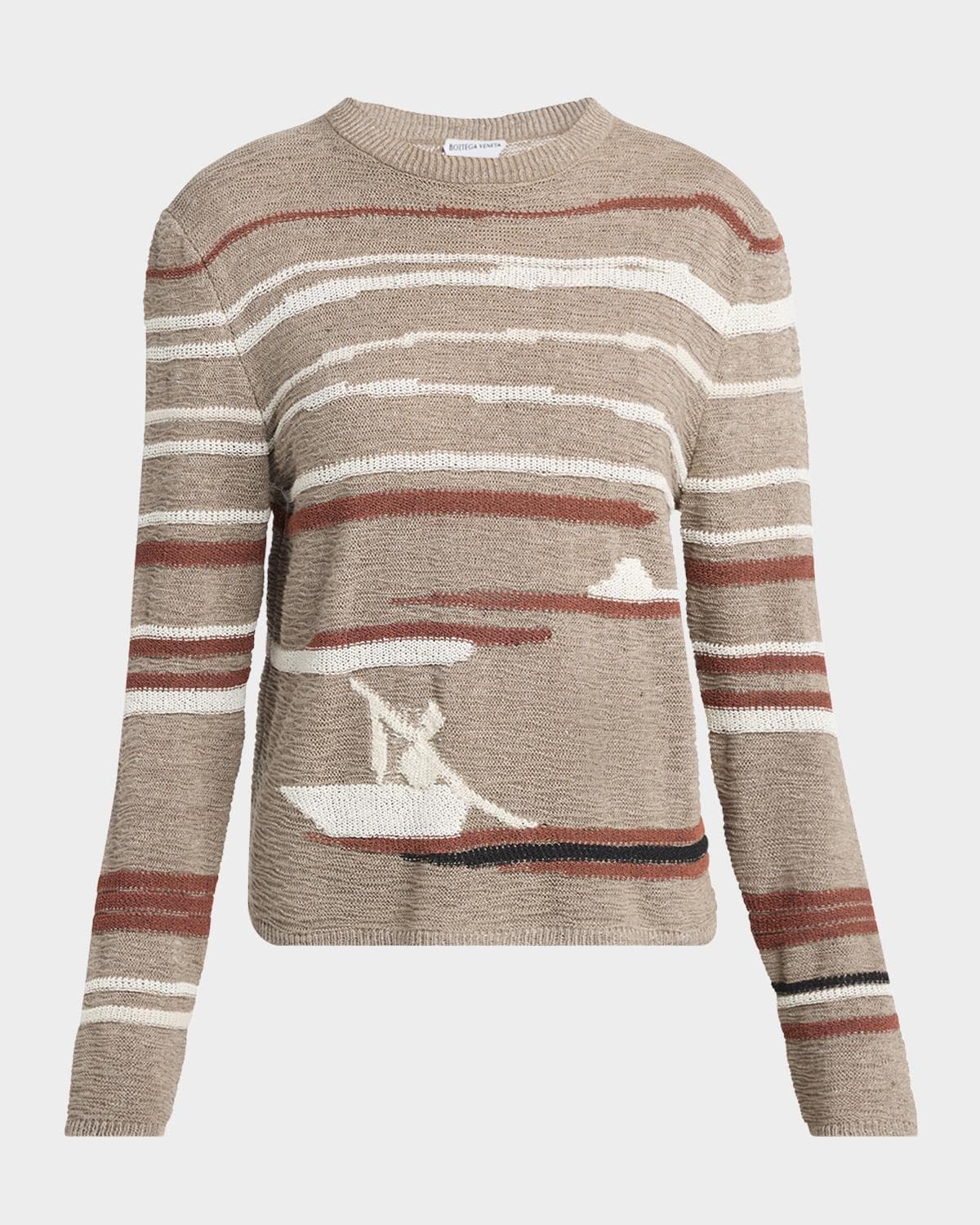 Bottega Veneta Graphic Intarsia Knit Sweater · LARGE
