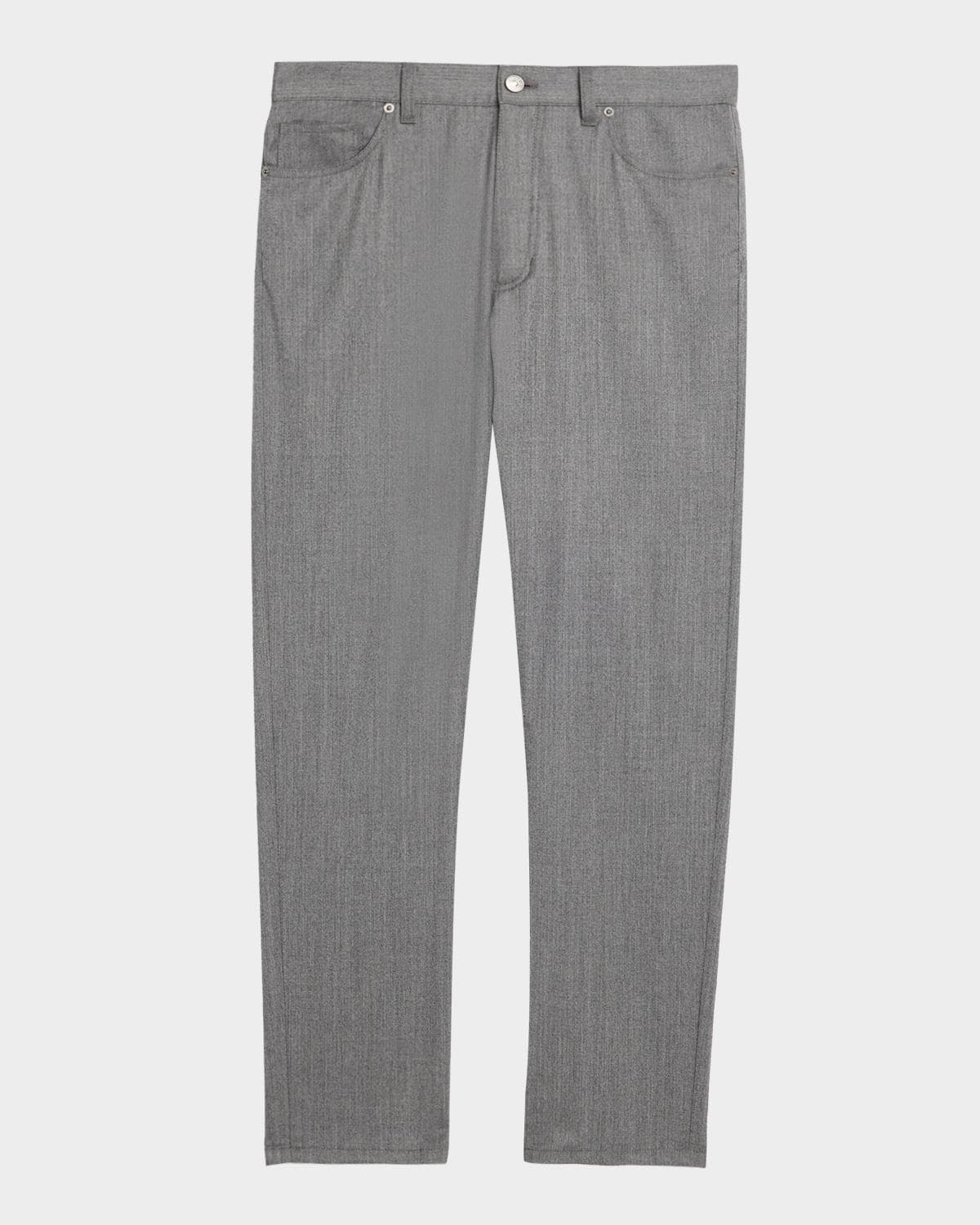 ZEGNA Men's Wool Straight Leg Five-Pocket Pants · 40