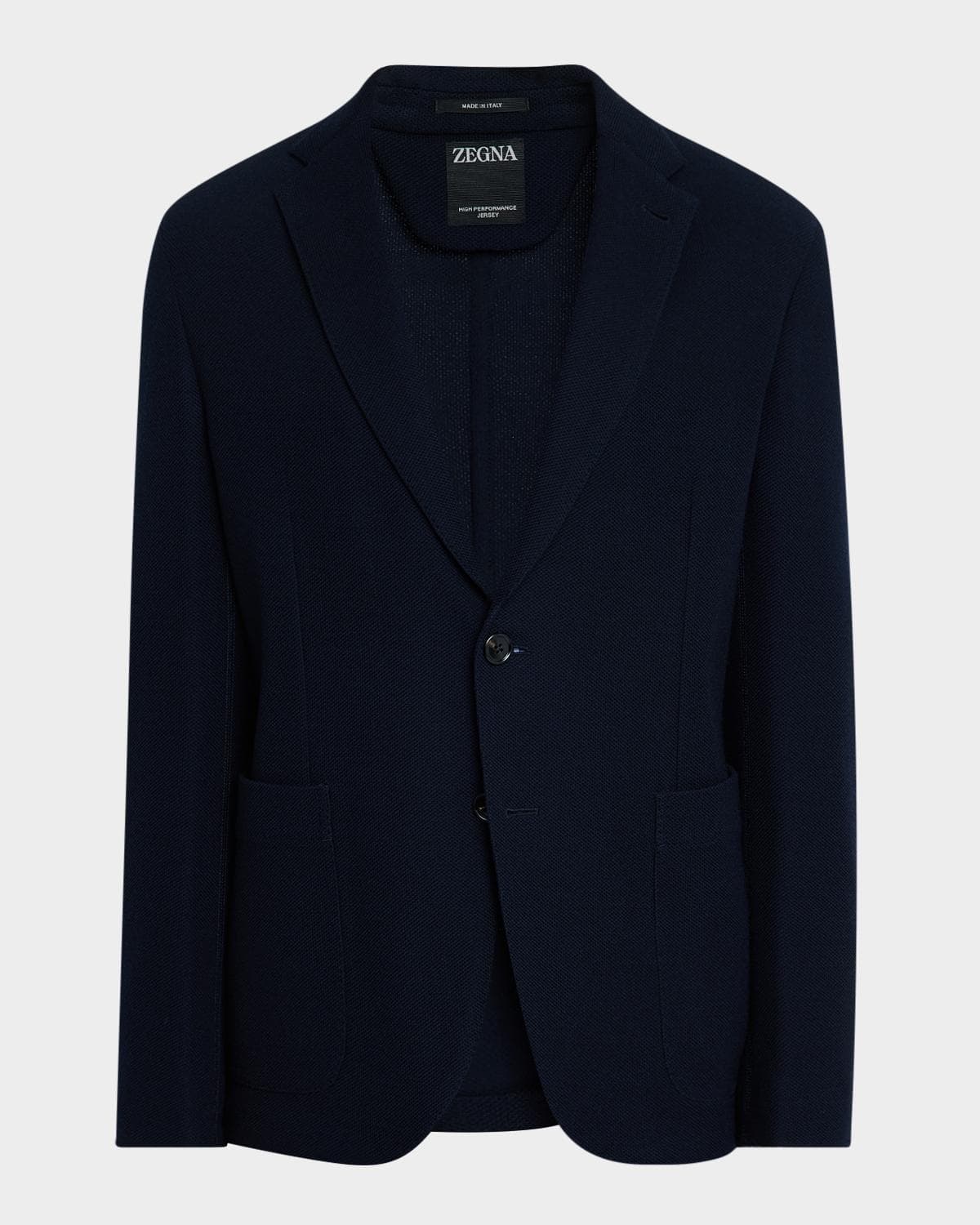 ZEGNA Men's Slim Fit High Performance Jersey Blazer