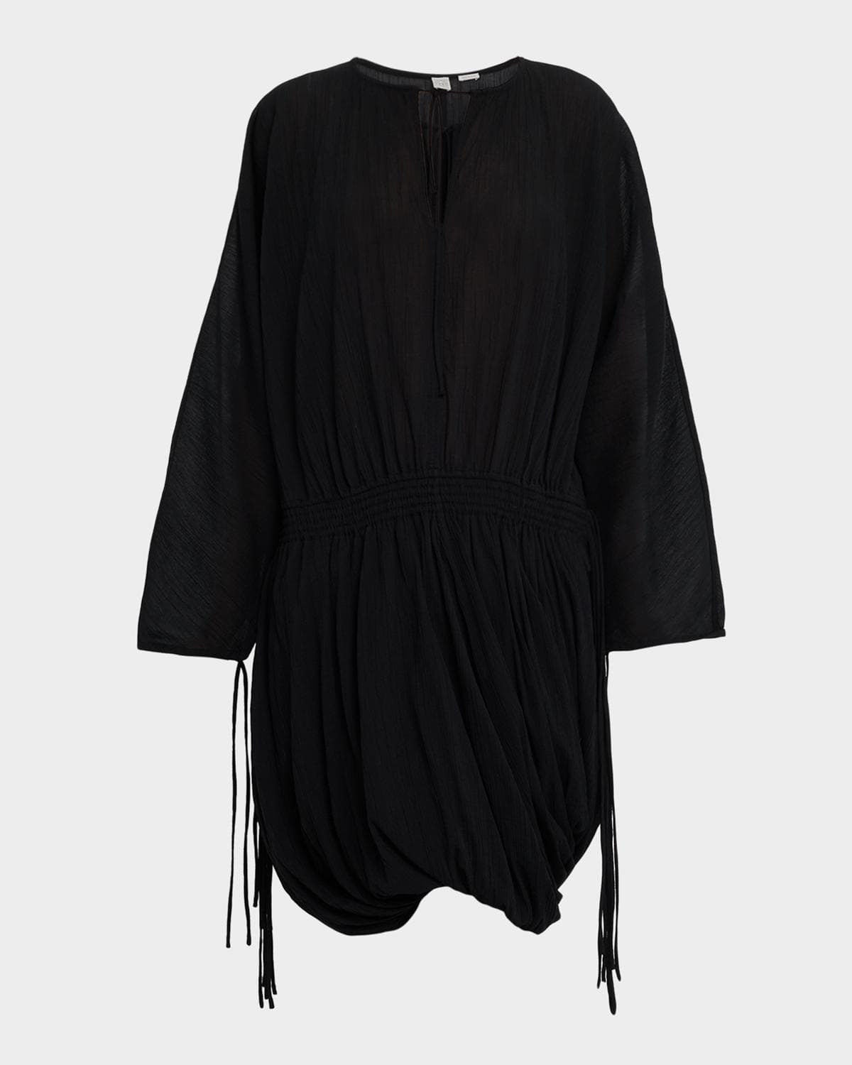 Toteme Long-Sleeve Drawstring Bubble Dress