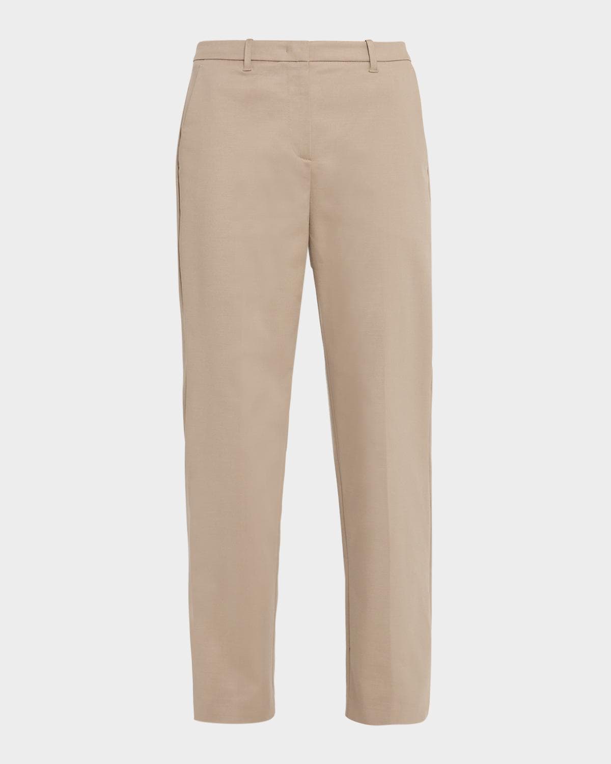 Emporio Armani Cotton Couture Straight-Leg Trousers