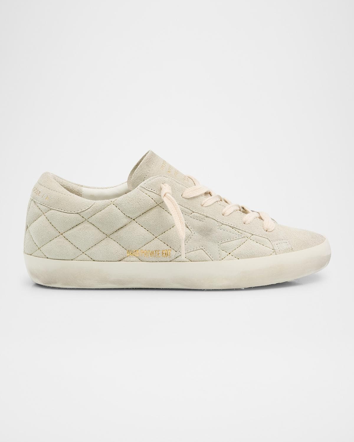 Golden Goose Super-Star Quilted Mixed Leather Low-Top Sneakers