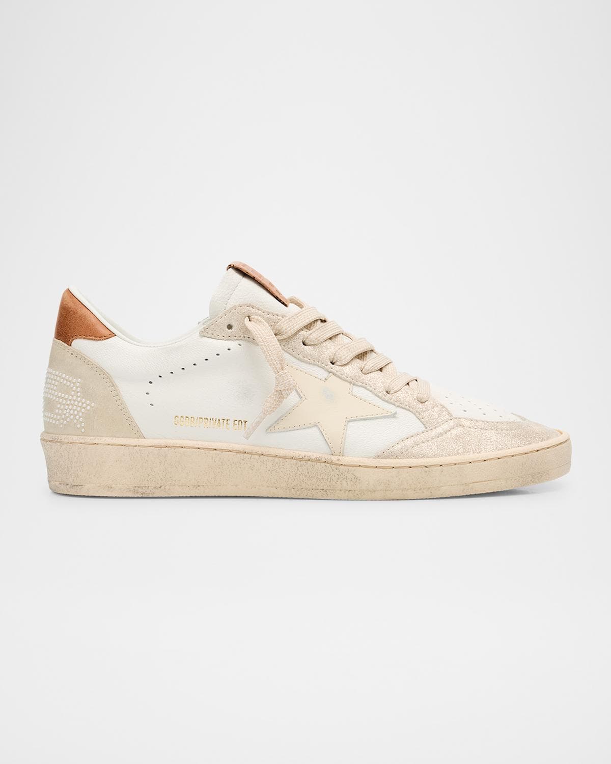 Golden Goose Ball Star Pearly Glitter Low-Top Sneakers · 12