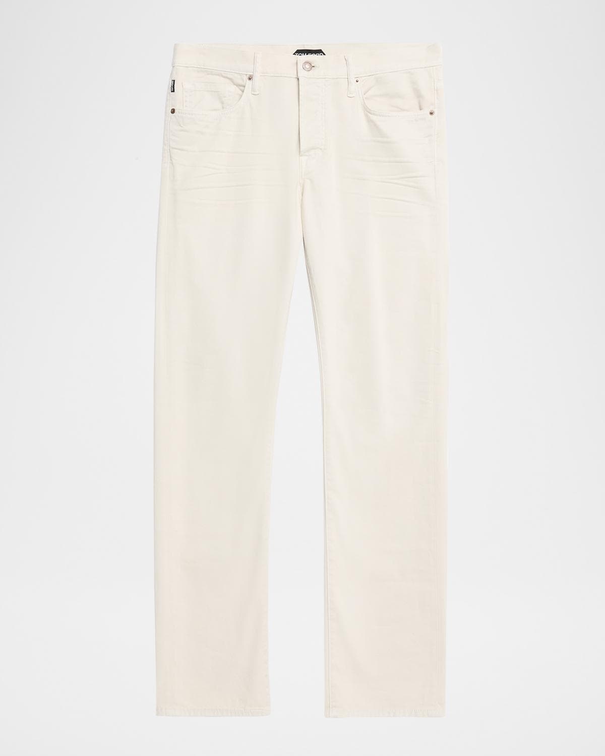 TOM FORD Men's Stretch-Twill Straight-Fit Pants