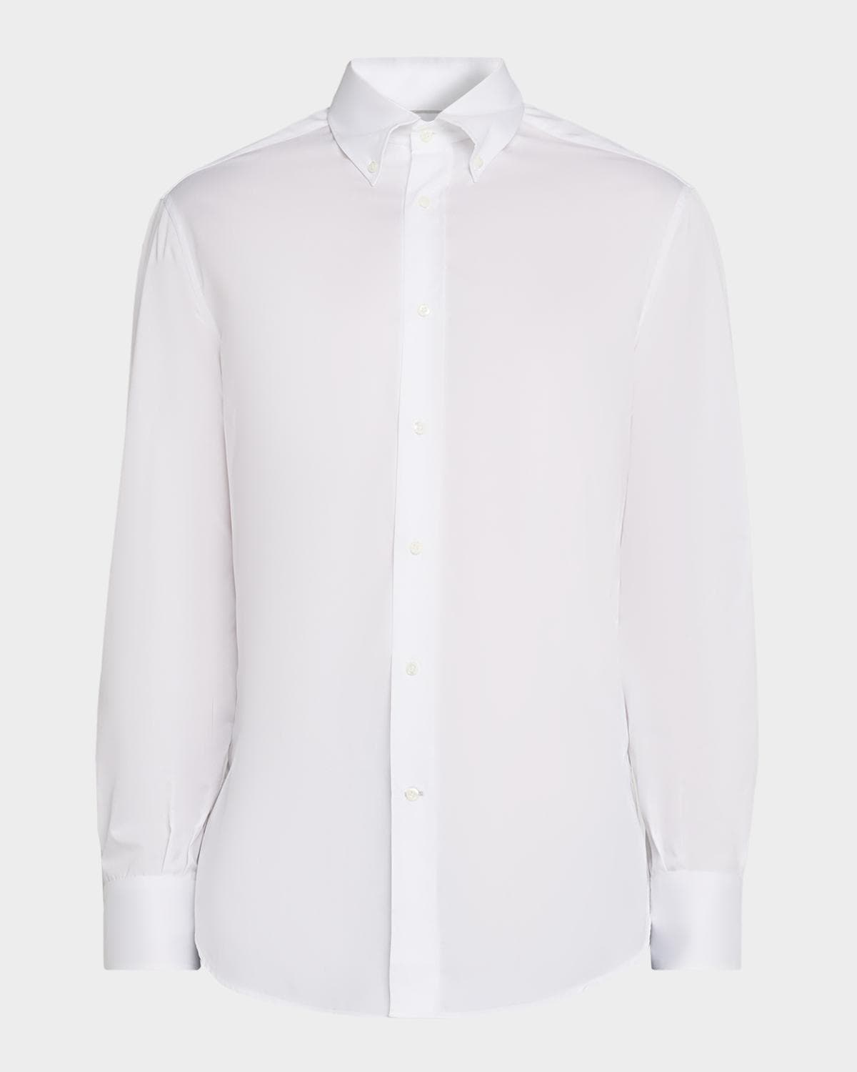 Brunello Cucinelli Men's Twill Classic Fit Button-Down Shirt
