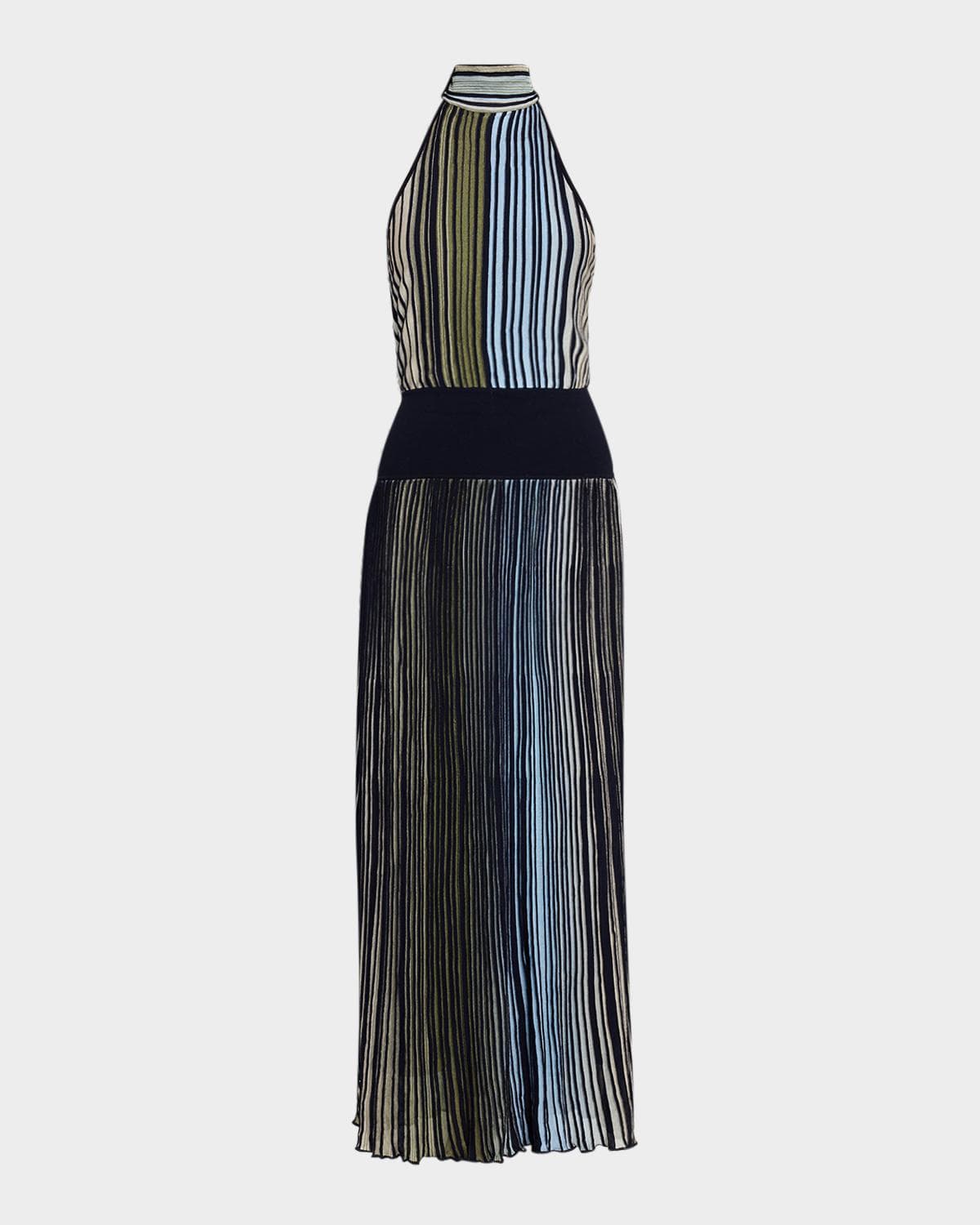 Ramy Brook Marina Ombre Knit Halter Maxi Dress