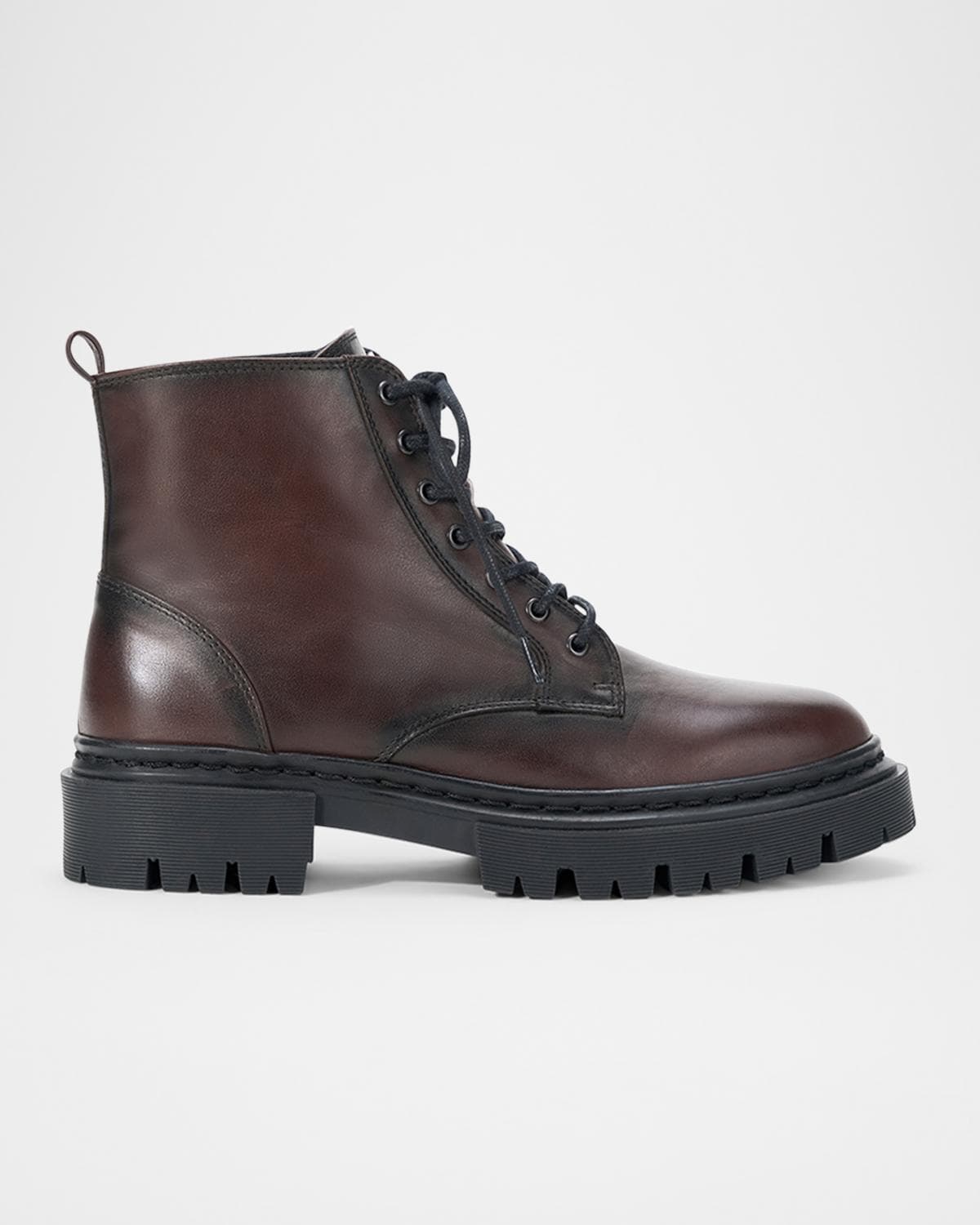 STAUD Henry Leather Combat Boots · 5B / 35EU