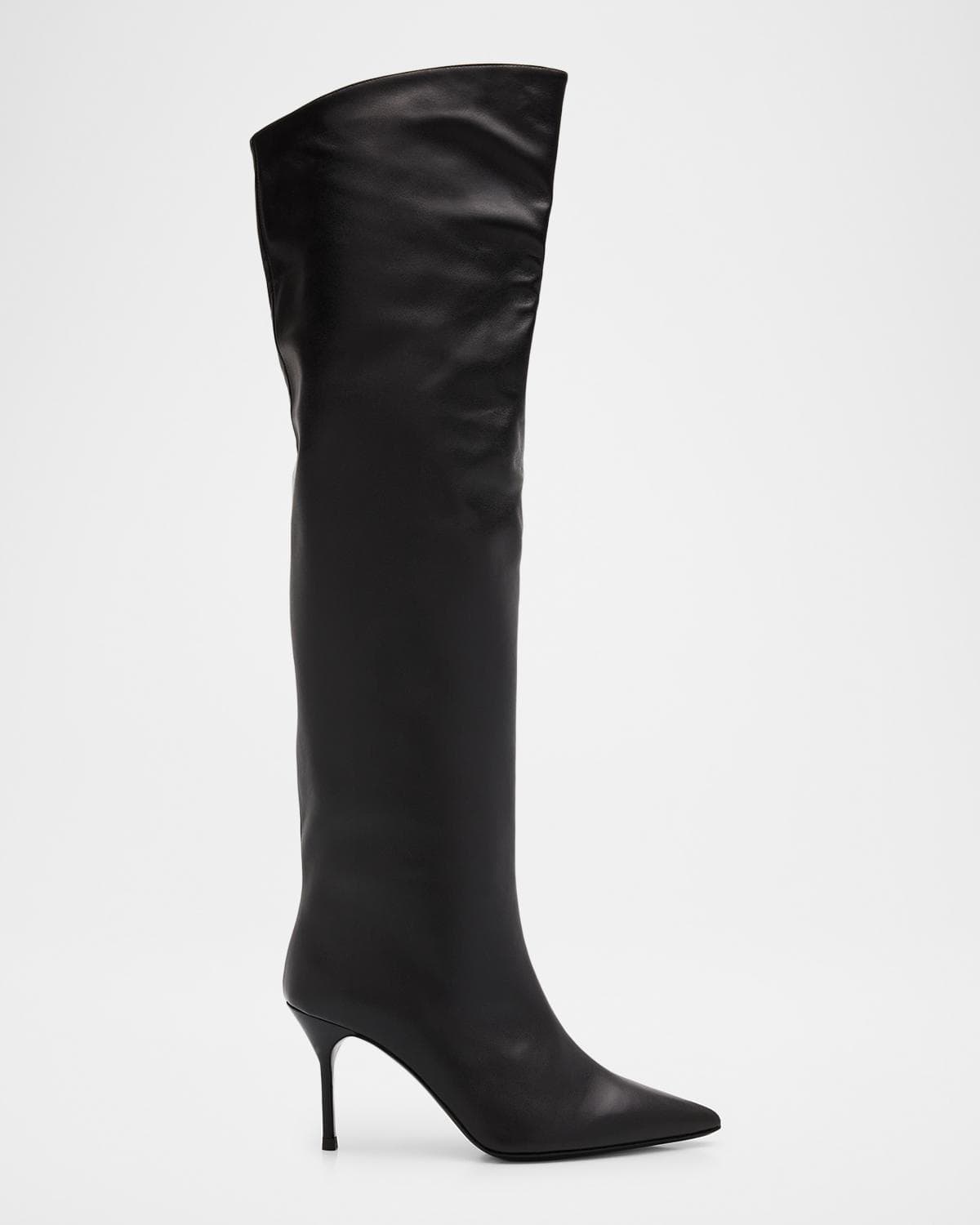 STAUD Sebastian Leather Over-The-Knee Boots