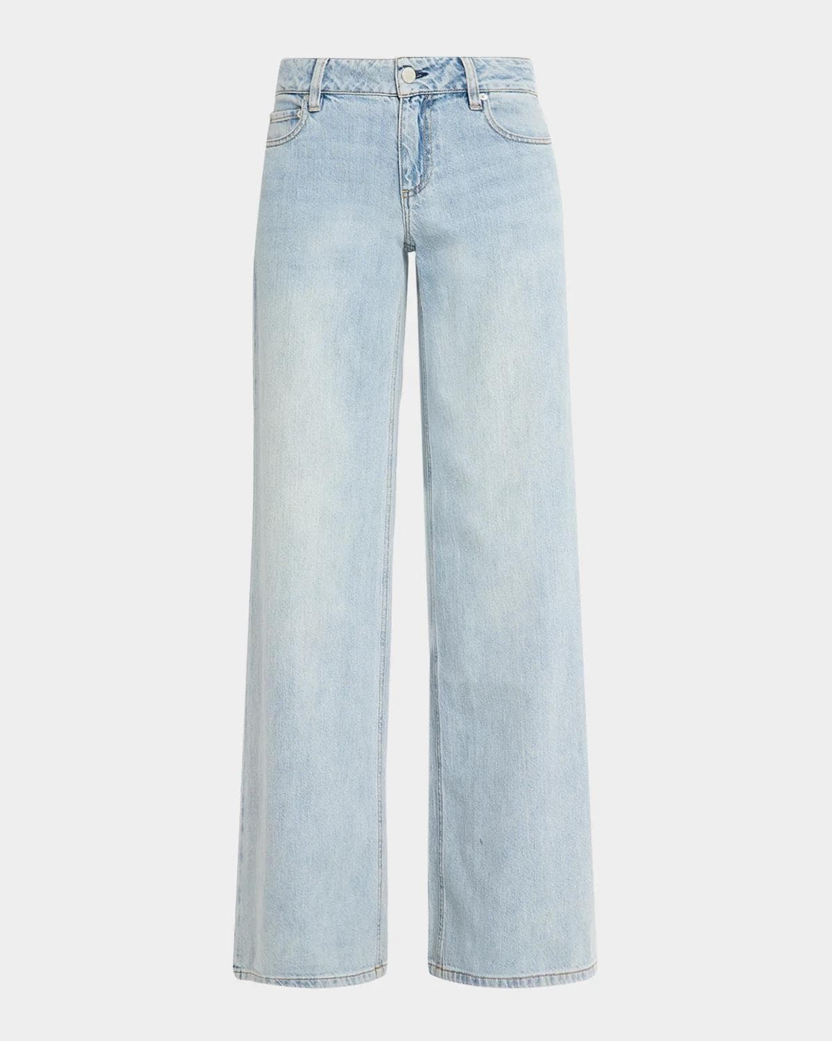 ALICE + OLIVIA Amazing Low-Rise Baggy Jeans