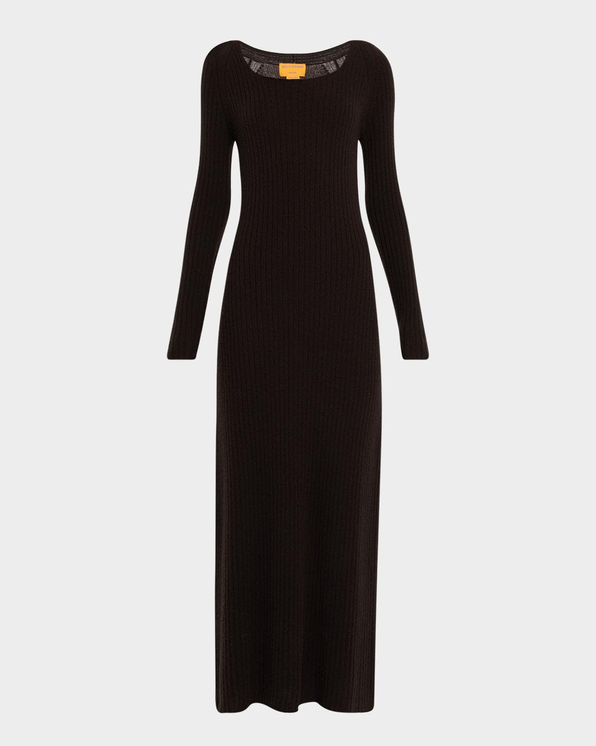 Guest in Residence Wide Rib Cashmere Maxi Dress