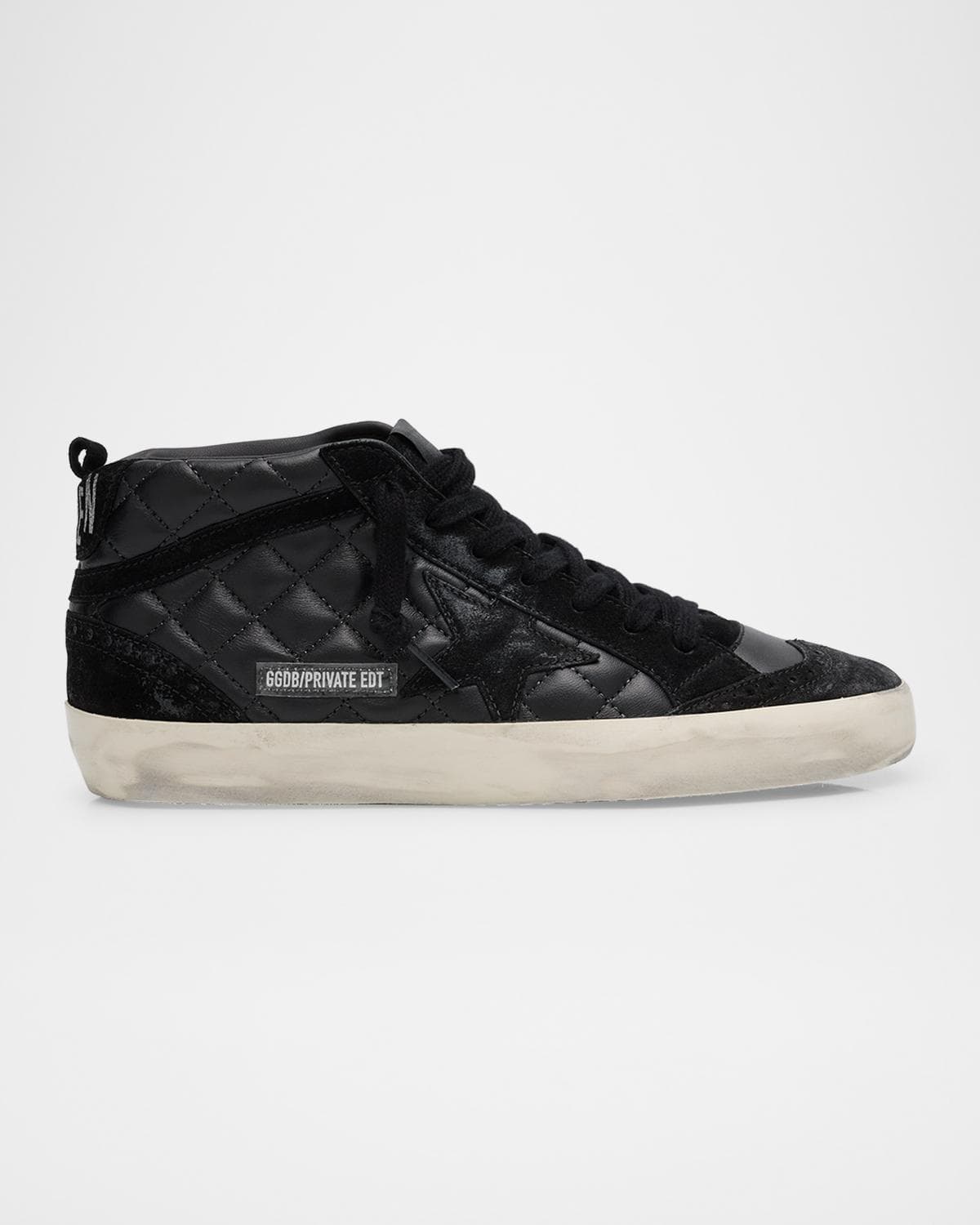 Golden Goose Midstar Classic Matellasse Nappa Leather Mid-Top Sneakers