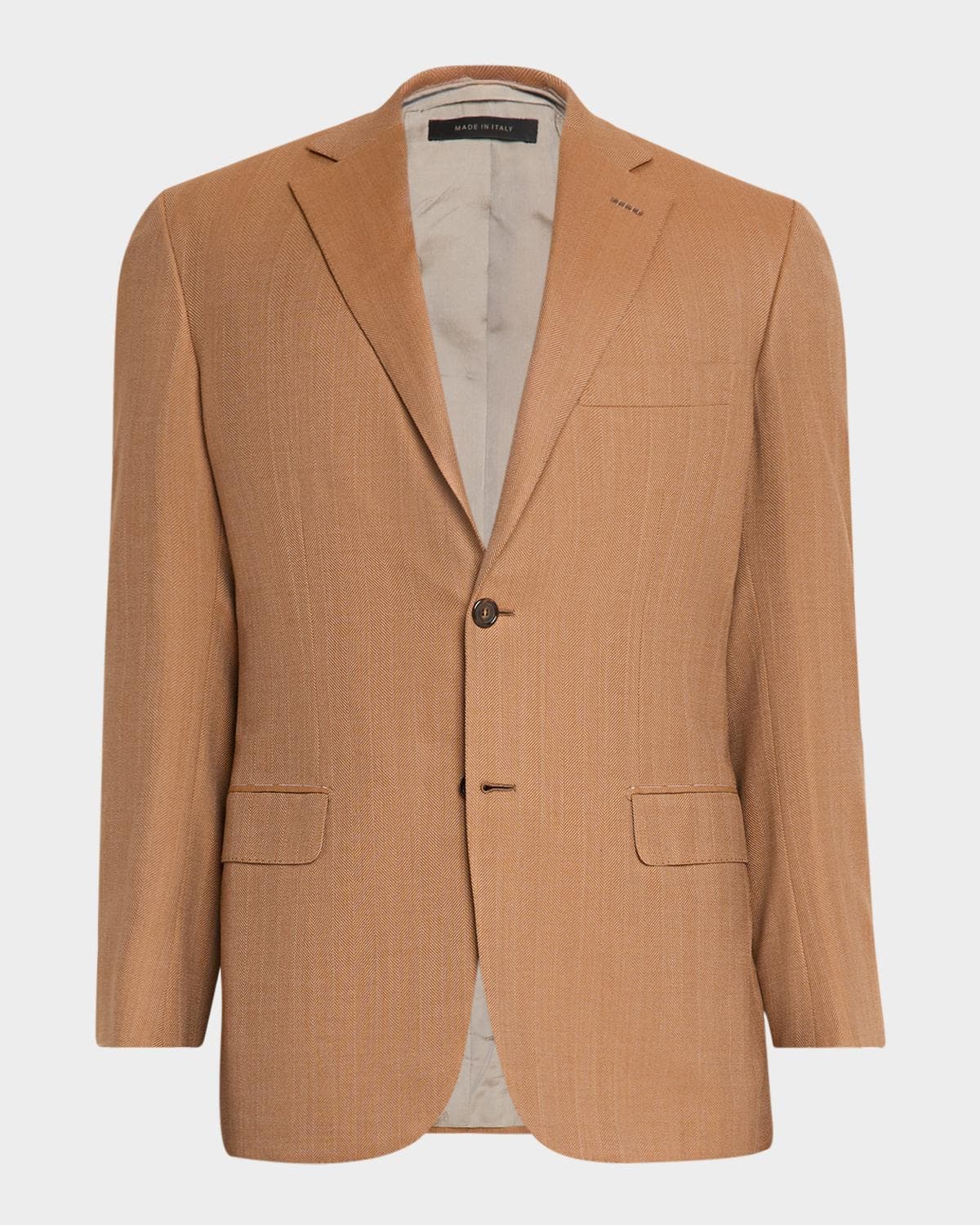 Brioni Men's Single-Breasted Herringbone Blazer