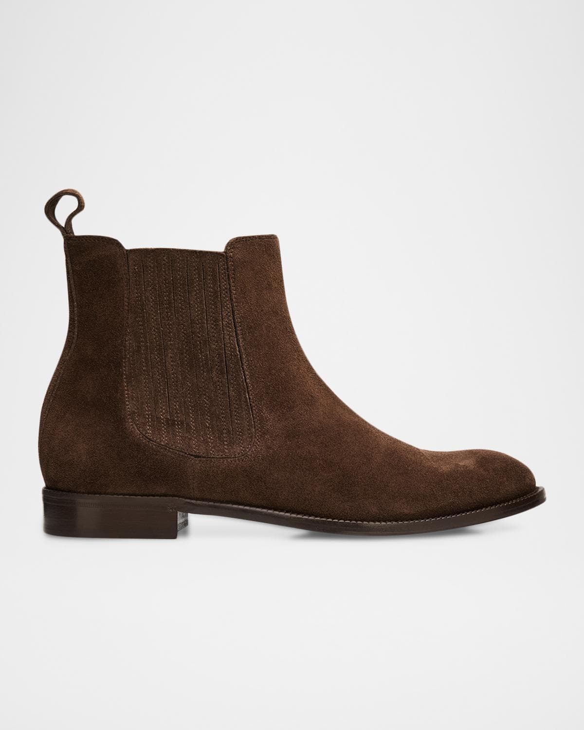 Bergdorf Goodman Men's Suede Paneled-Gore Chelsea Boots