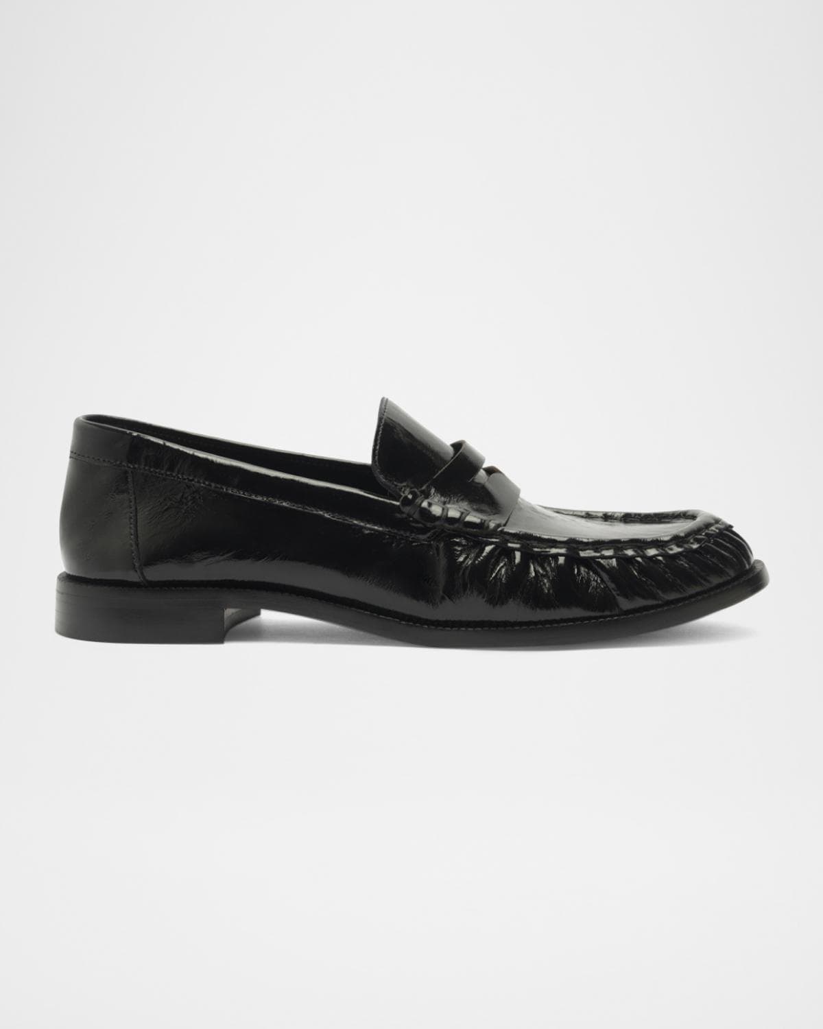 Schutz Tyche Shiny Leather Penny Loafers