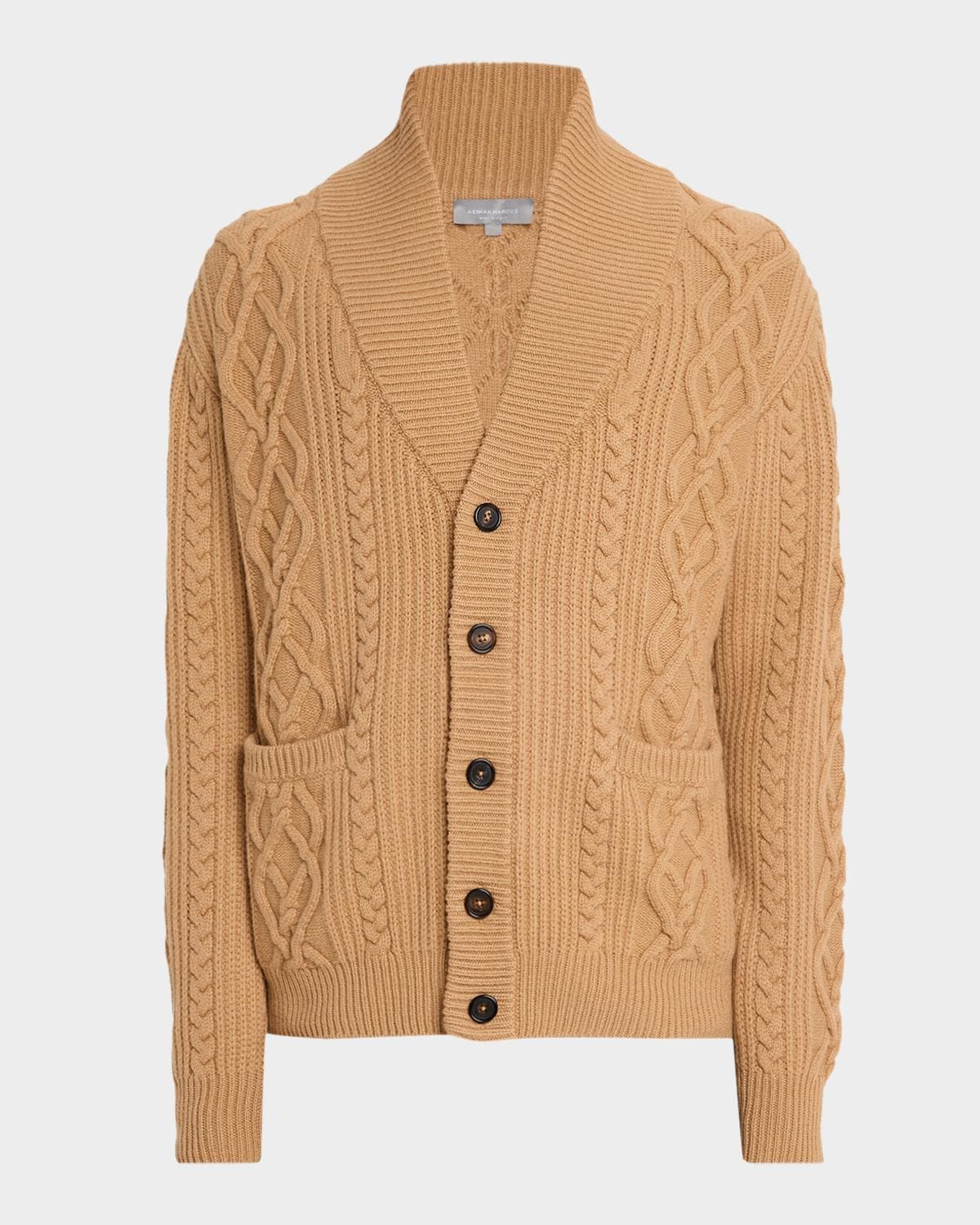 Bergdorf Goodman Men's Cable Knit Shawl Cardigan