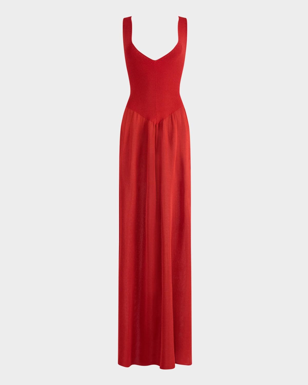 Altuzarra Lollie Plunging Drop-Waist Maxi Dress