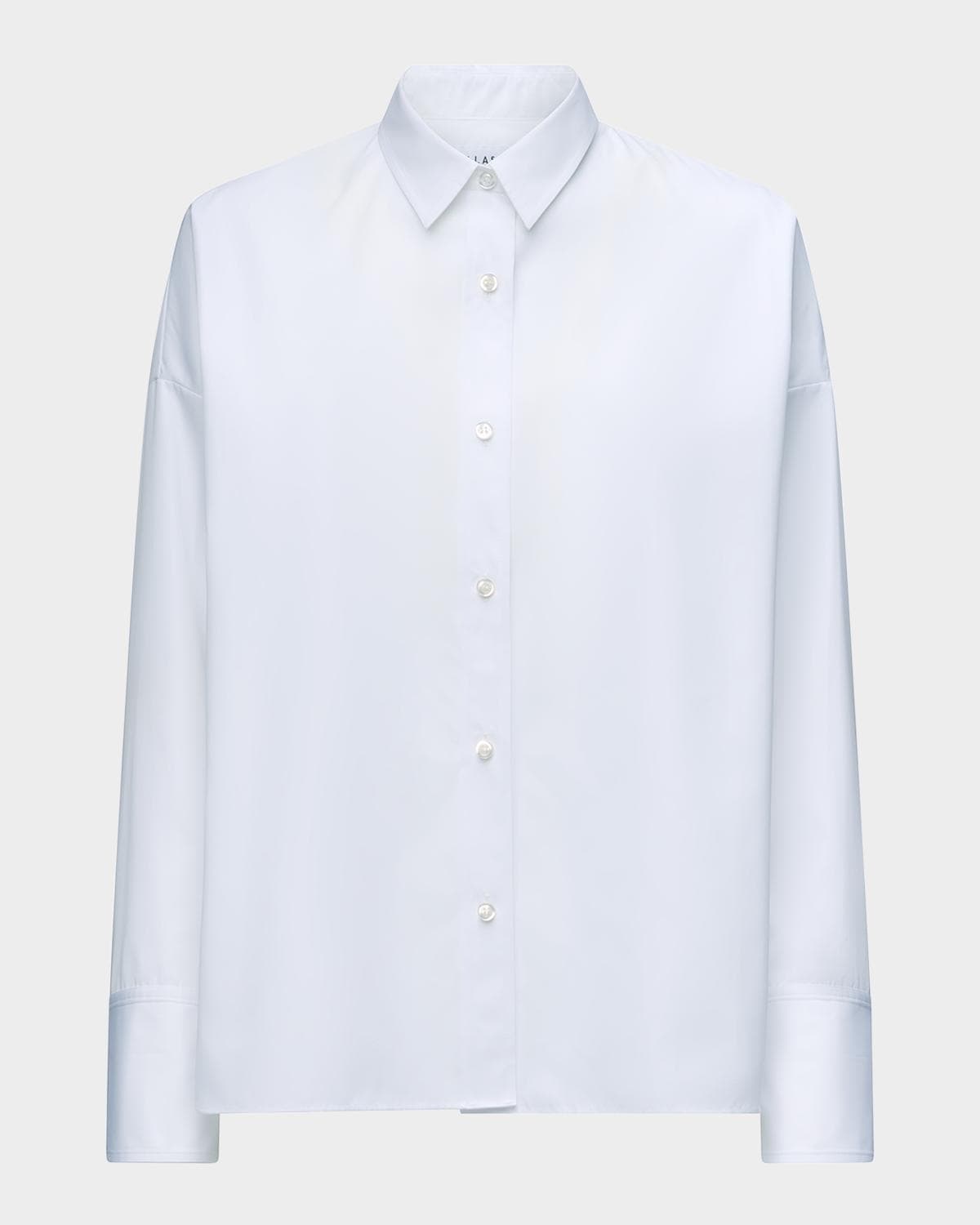 Callas Milano Sirene Button-Down Silk Twill Scarf Shirt