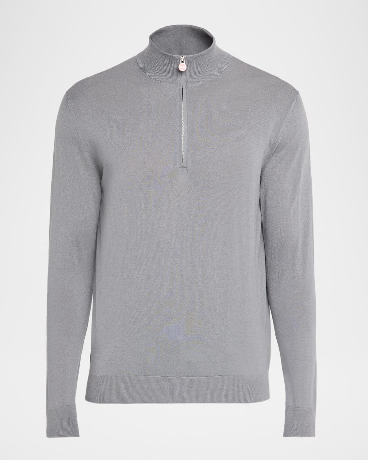 Kiton Men's Wool Half-Zip Sweater
