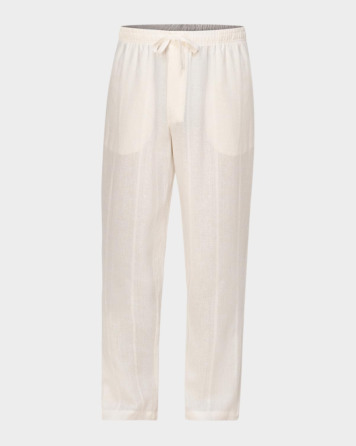Majestic International Men's Summer Woven Stripe Lounge Pants