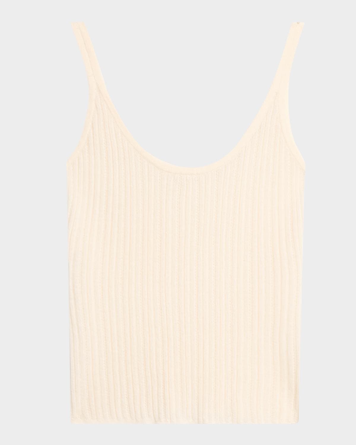 MARIA MCMANUS Pointelle Knit Slim Tank Top