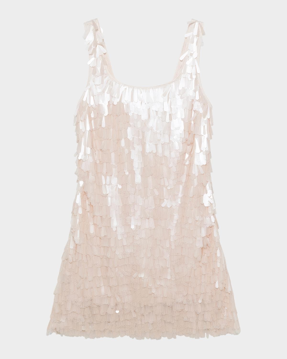 SIMKHAI Onyx Sleeveless Sequin Mini Dress