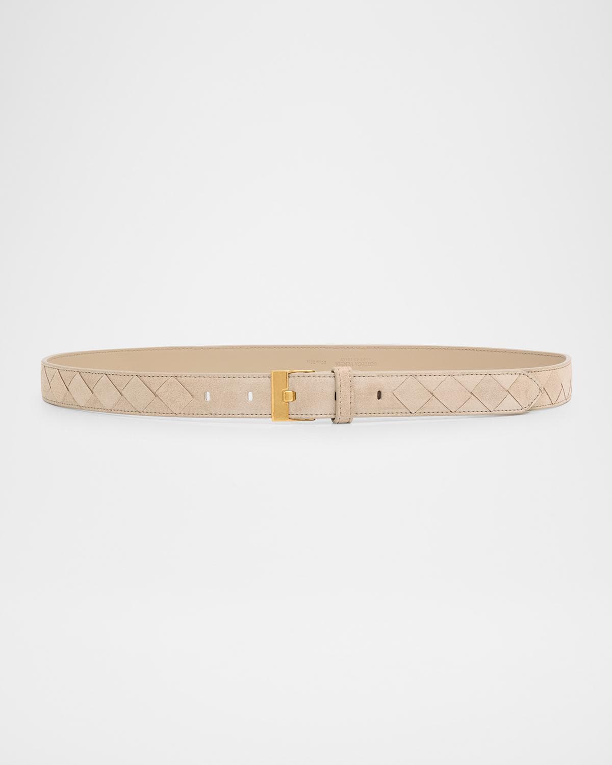 Bottega Veneta Intrecciato Suede Belt