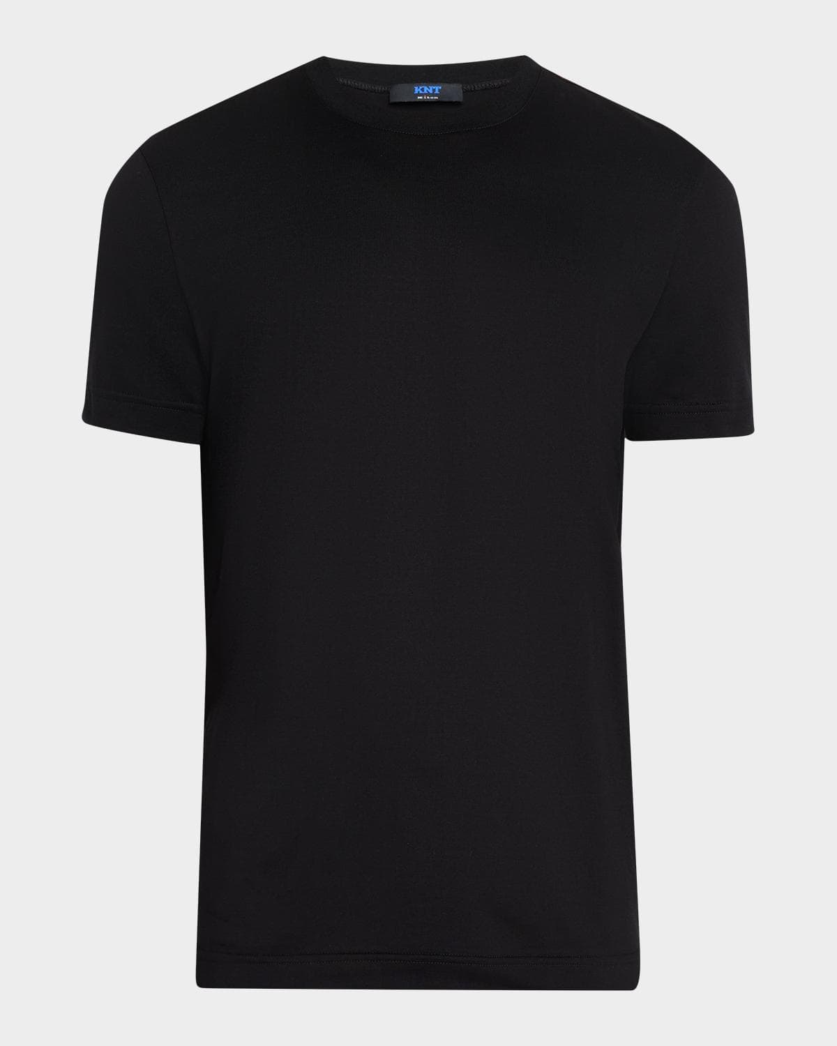 KNT Men's Solid Cotton Crewneck T-Shirt