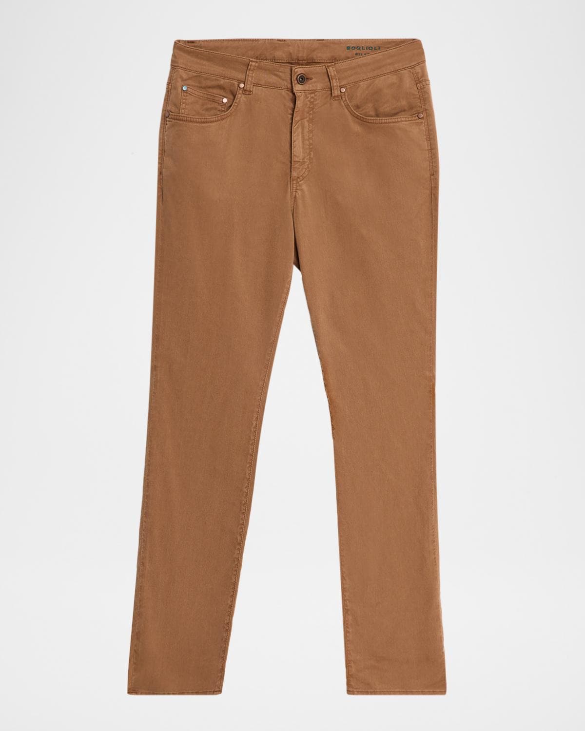 Boglioli Men's Slim Straight-Leg Cotton-Blend Five-Pocket Pants · 34