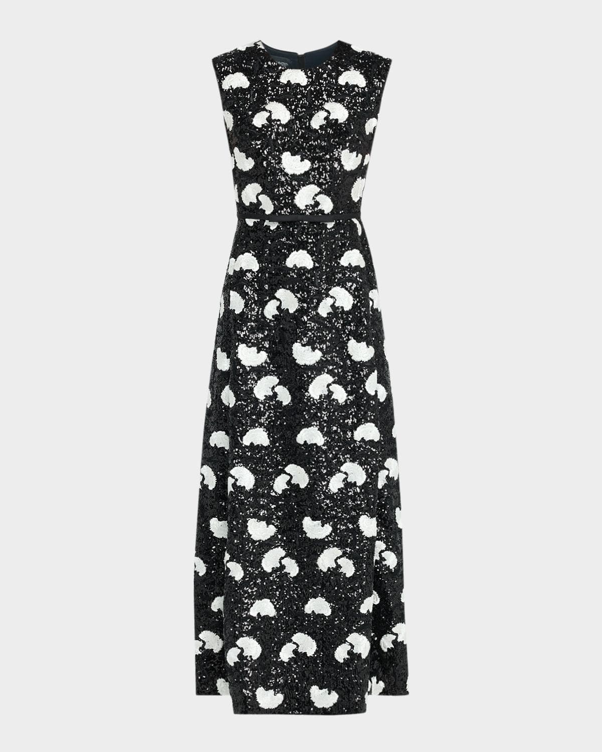 Giambattista Valli Embroidered Sequin Sleeveless Ankle Dress · 46 IT (10 US)