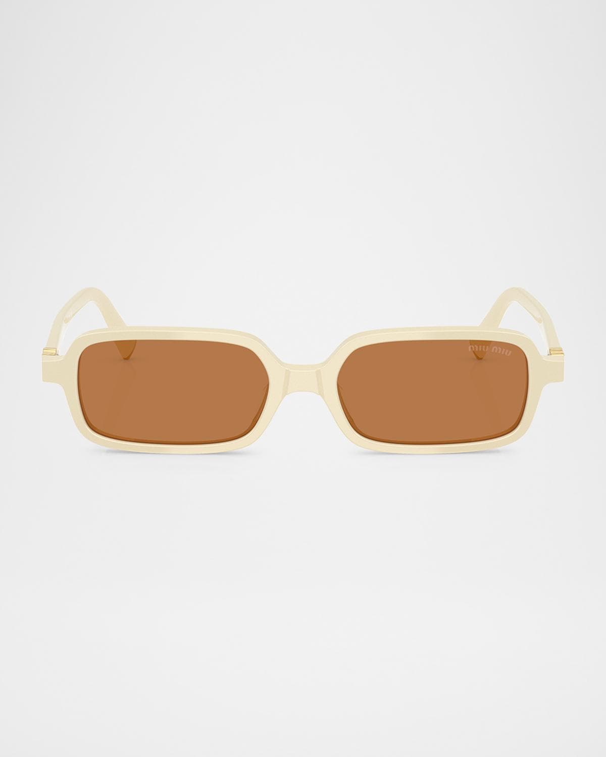 Miu Miu MU 11ZSF Acetate Rectangular Sunglasses