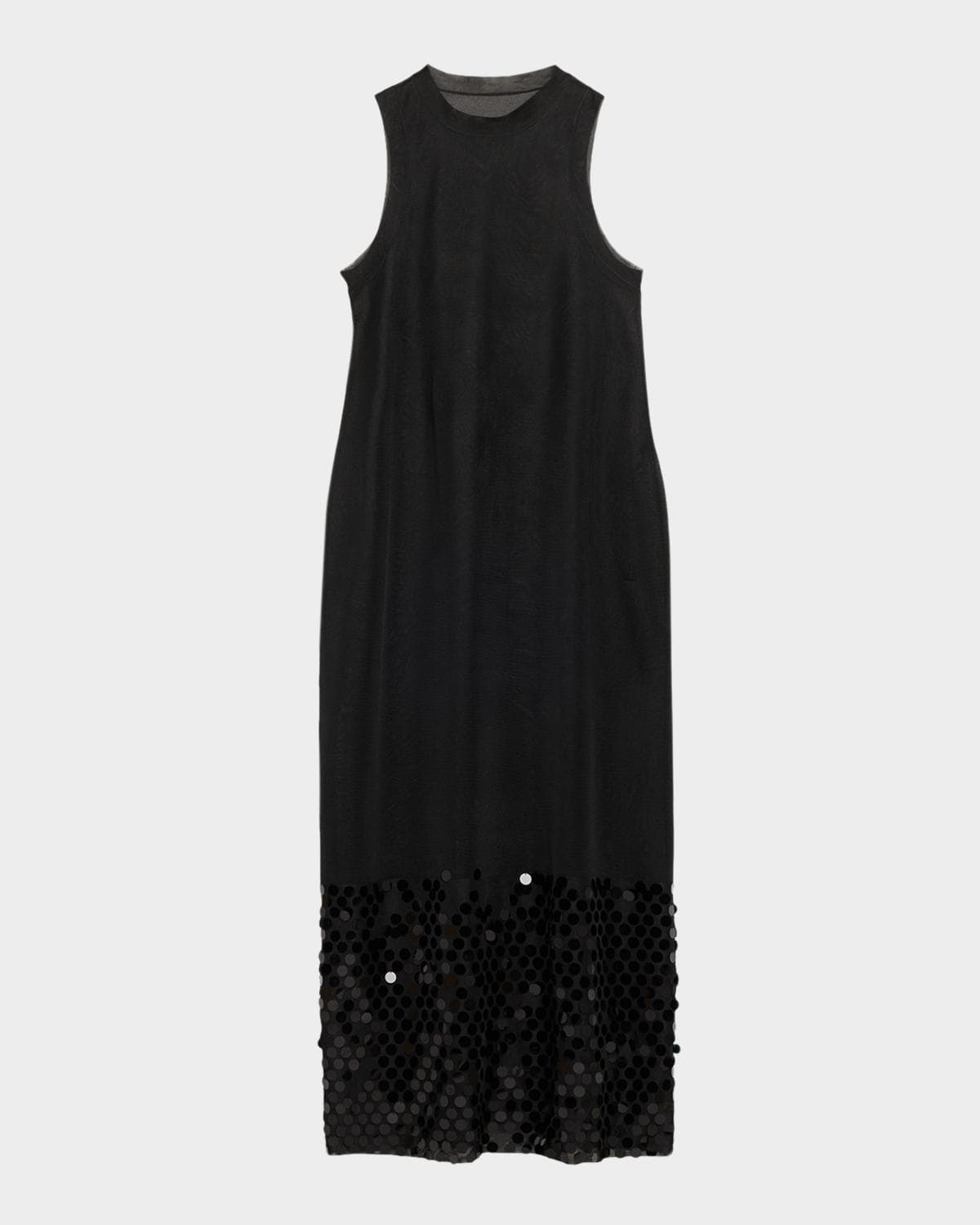 ZANKOV Molly Sequined-Hem Mesh Maxi Dress · X-SMALL-SMALL