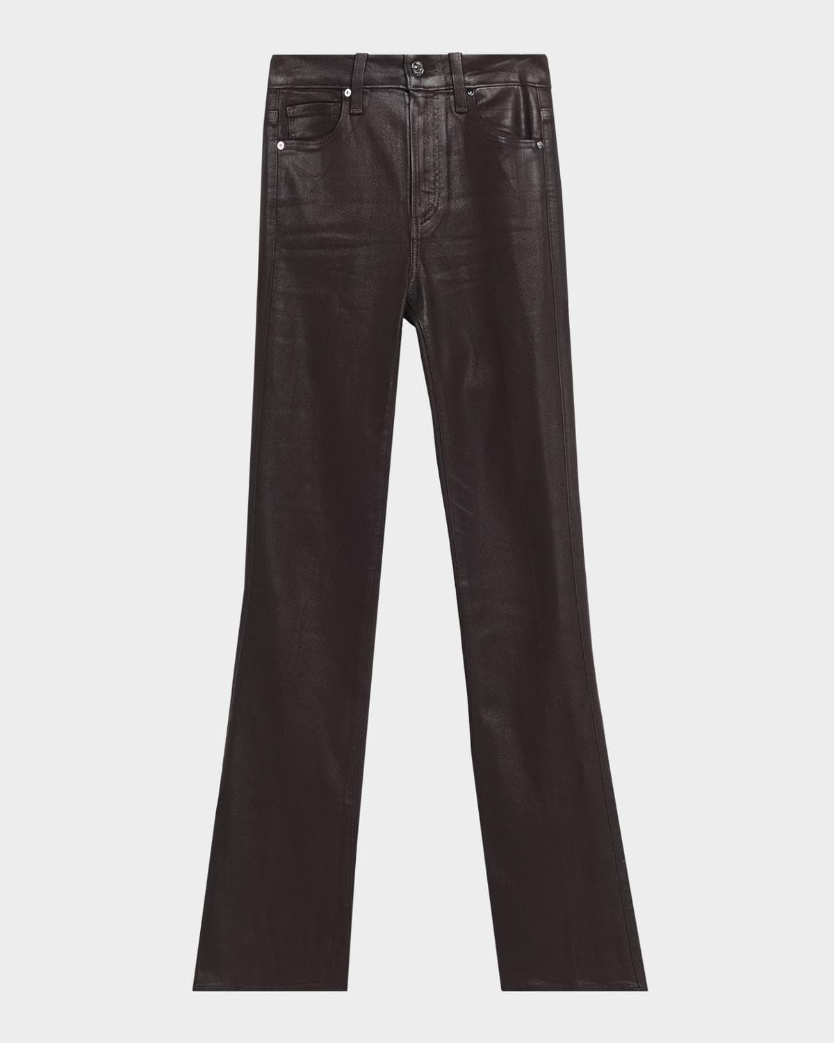 PAIGE Laurel Canyon High-Rise Coated Jeans