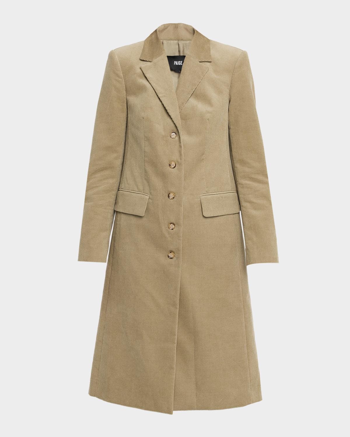 PAIGE Trexi Long Corduroy Coat