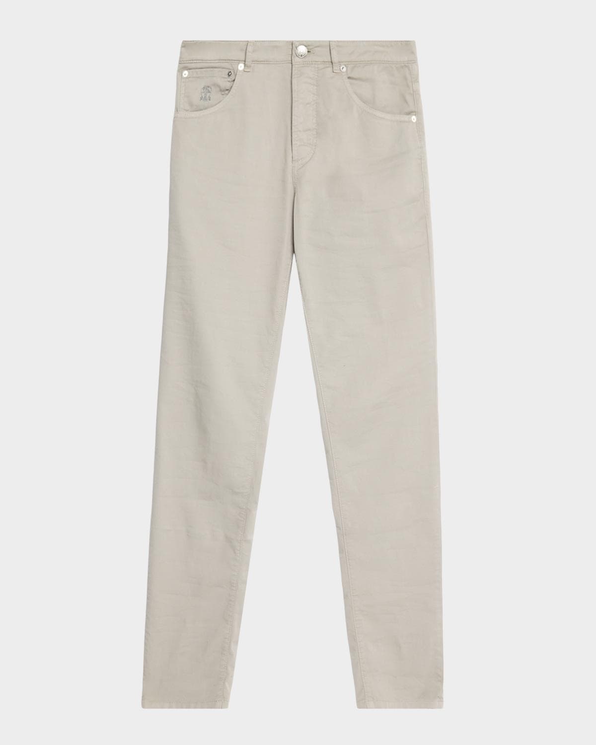 Brunello Cucinelli Men's Slim-Fit Stretch Cotton Pants