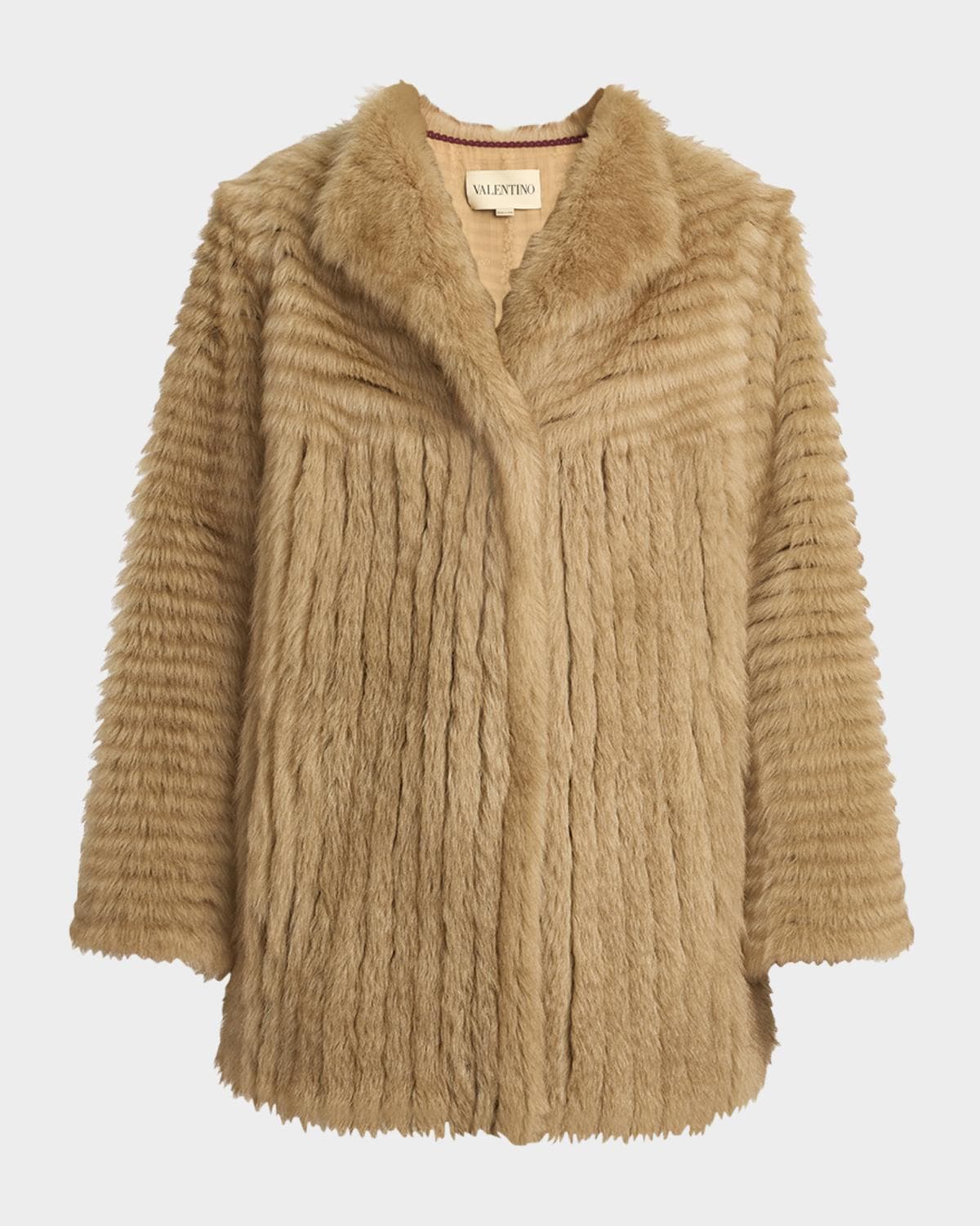 Valentino Garavani Fluted Sheep Shearling Coat · 42 IT (6 US)
