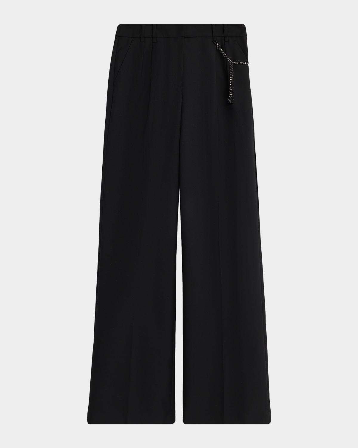 Kobi Halperin Steven Pleated Wide-Leg Pants