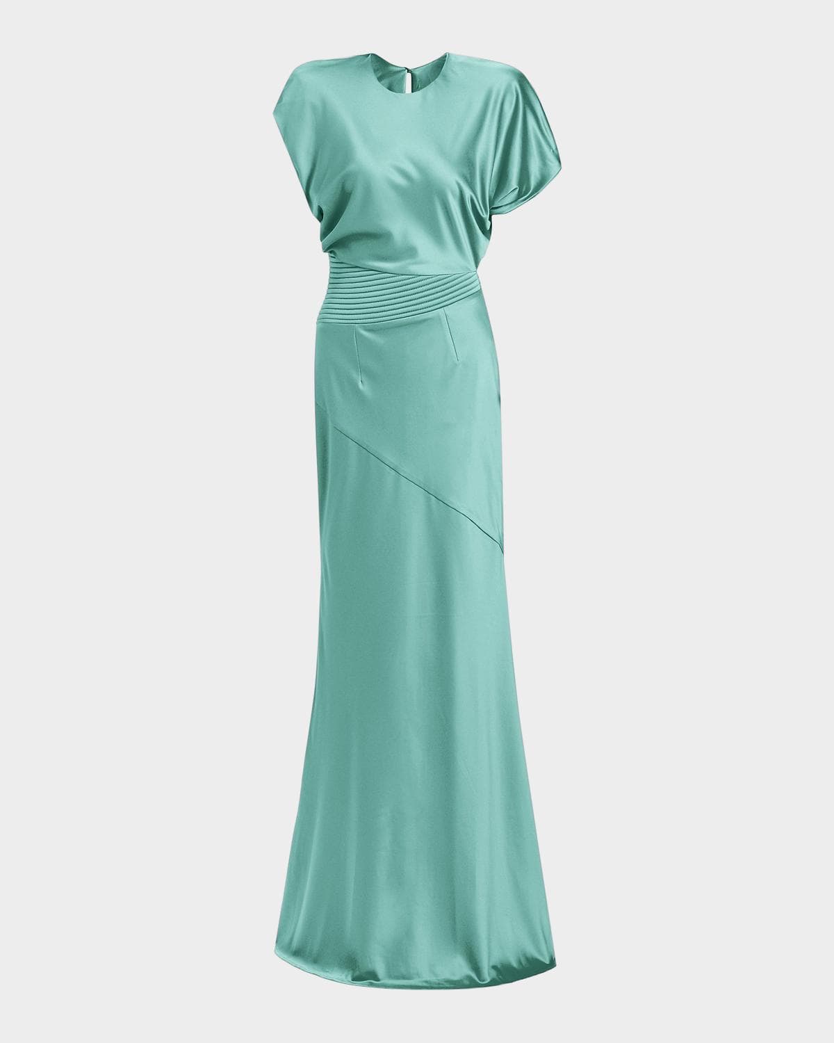 ZHIVAGO Bond Draped Stretch Satin Mermaid Gown