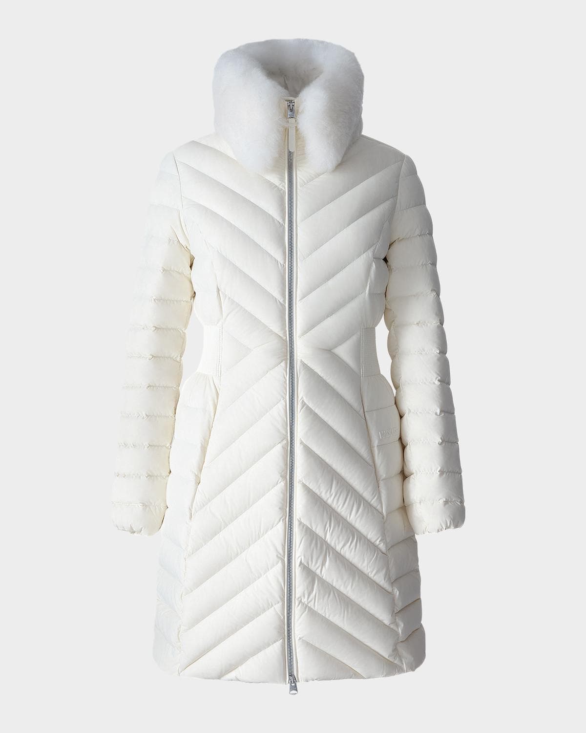 Mackage Lyris Quilted Down Coat with Detachable Shearling Trim