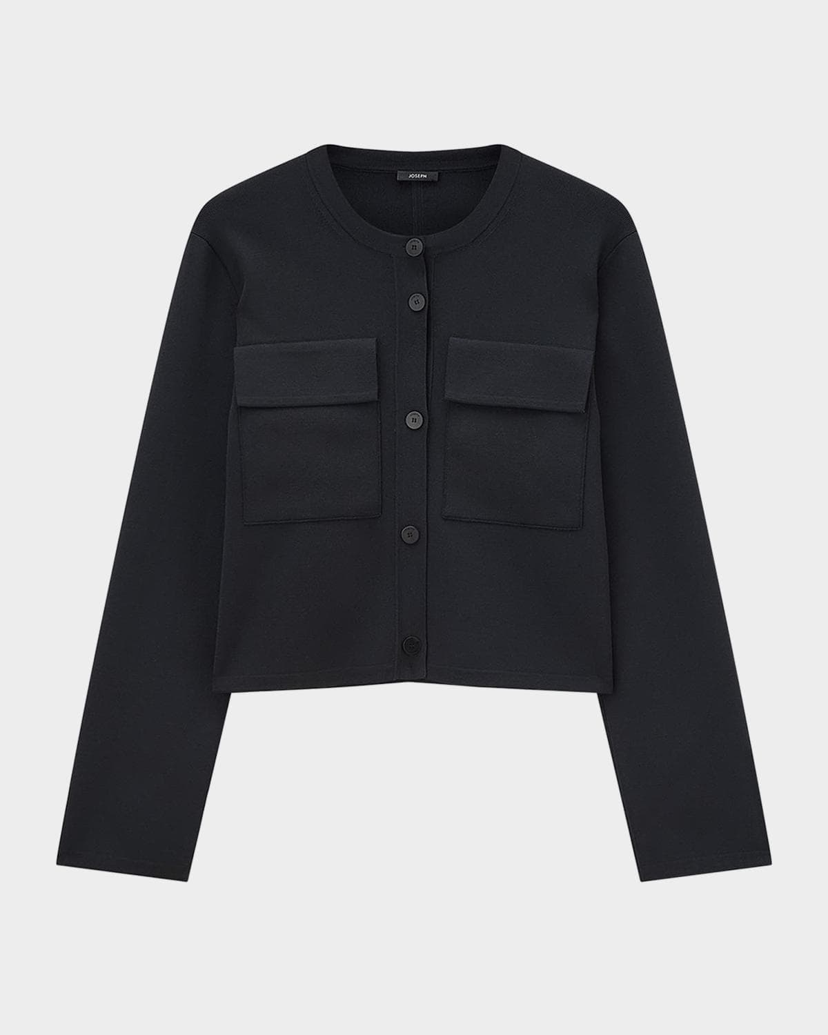 Joseph Viscose Knit Stretch Cardigan Jacket