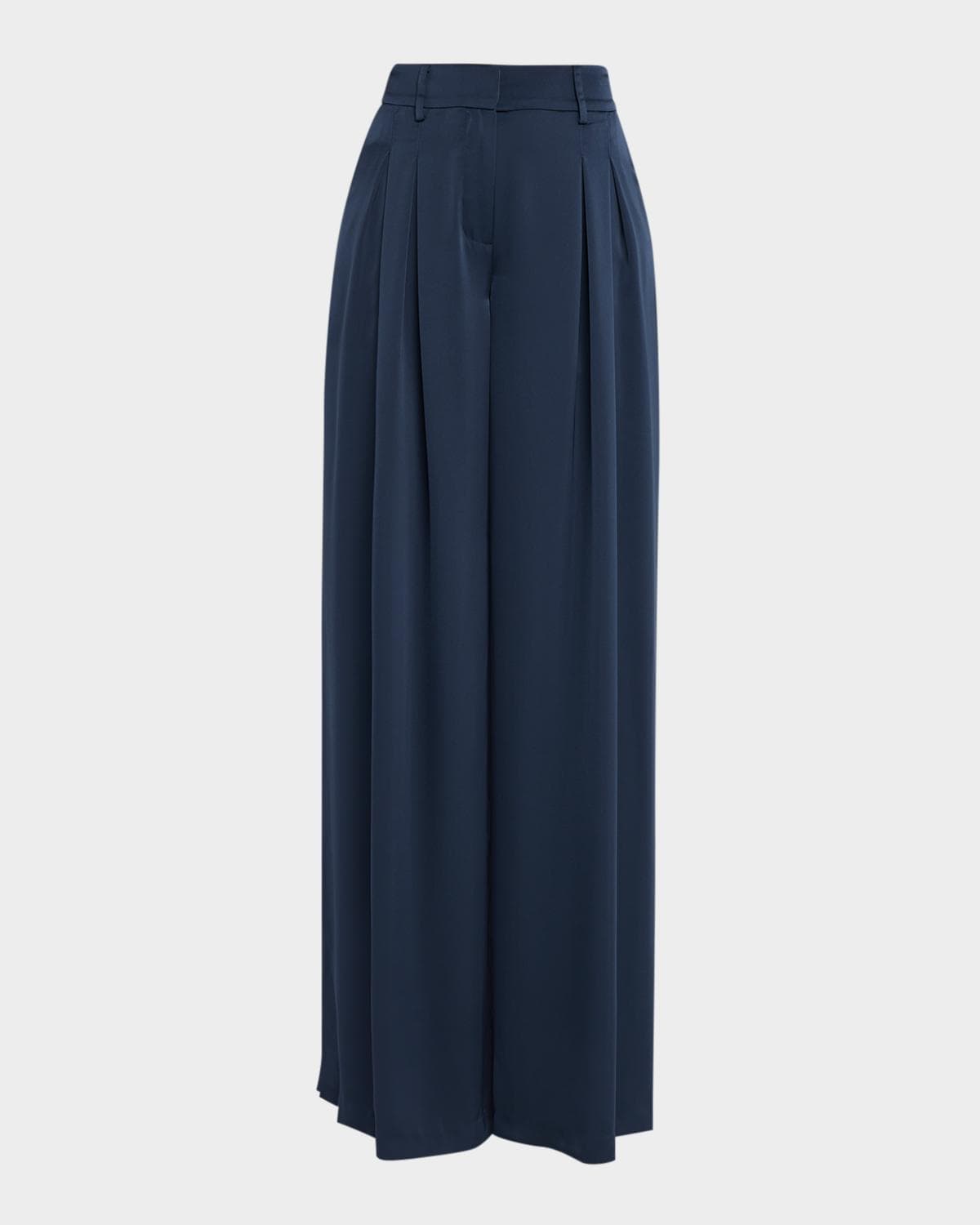 Ramy Brook Oscar Wide-Leg Satin Pants