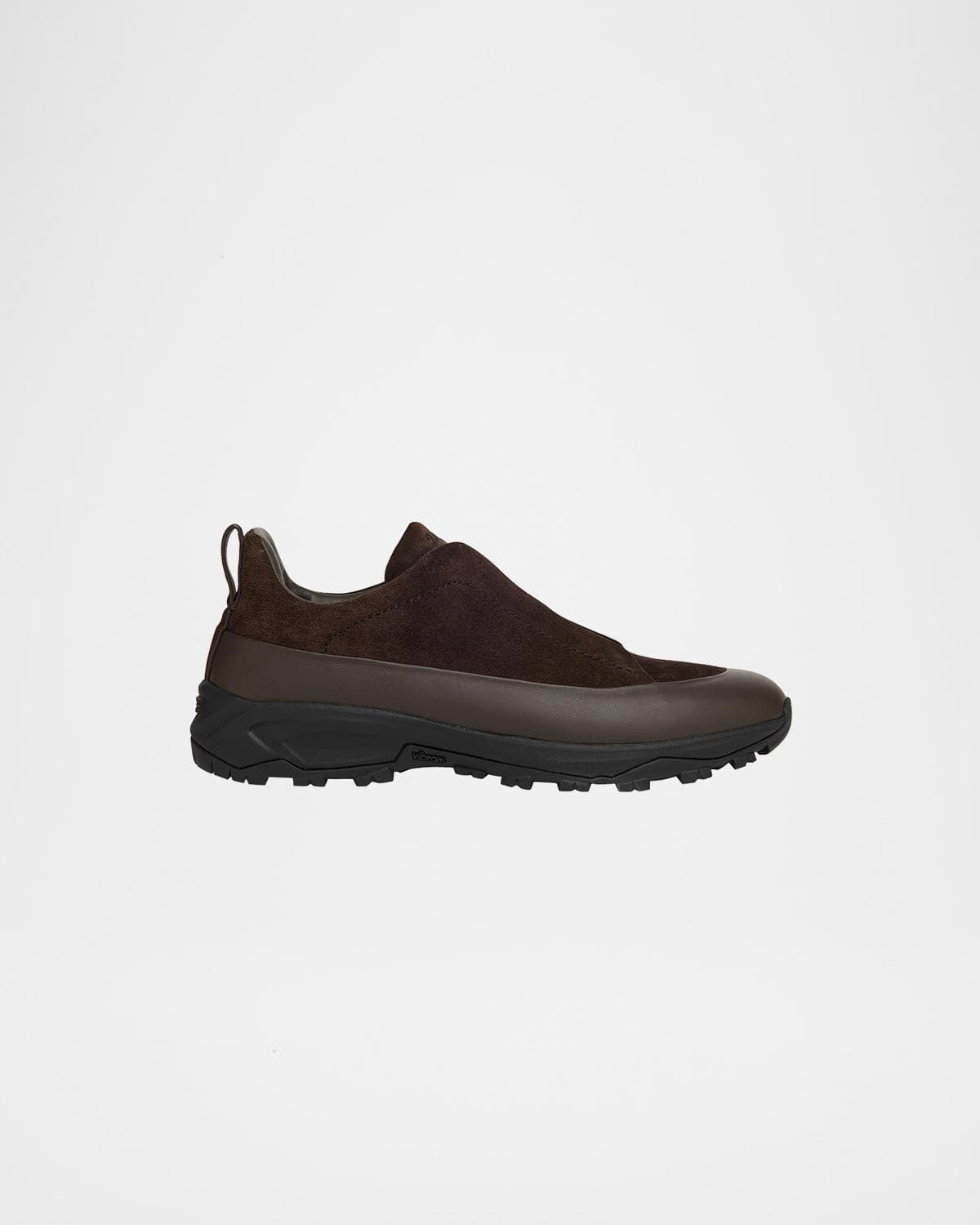 ZEGNA Men's Triple Stitch Monte Suede and Leather Slip-On Sneakers