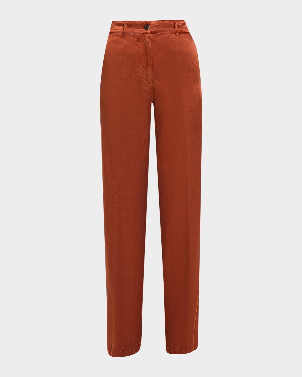 Dries Van Noten Paxy Wide-Leg Satin Pants