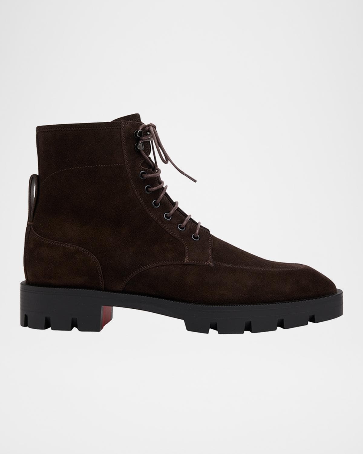 Christian Louboutin Men's Caracolo Lion Calf Leather Boots