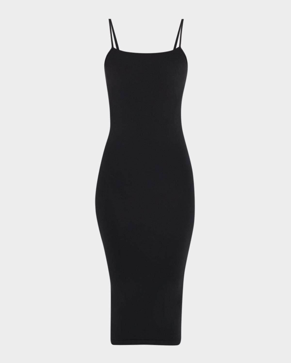 Wolford Fatal Sleeveless Bodycon Knit Velvet Midi Dress · SMALL