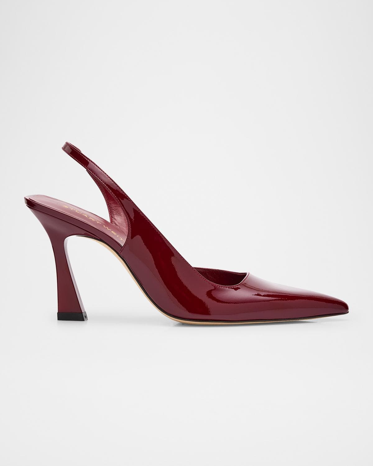 Stuart Weitzman Vinnie D 'Orsay Patent Leather Slingback Pumps