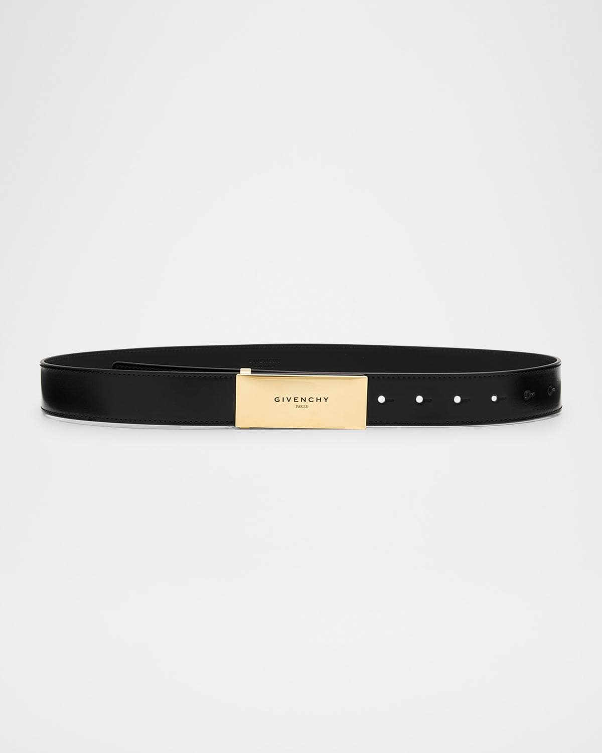 Givenchy Label Belt in Box Leather